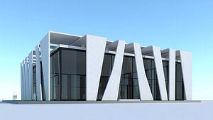 3D Exhibition interior and exterior