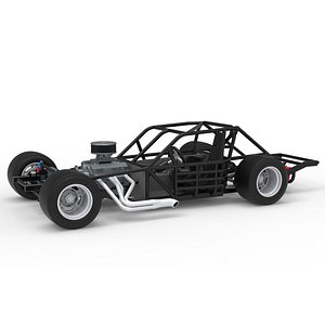 Vintage Asphalt Modified stock car Base V9 Scale 1 to 25 3D model