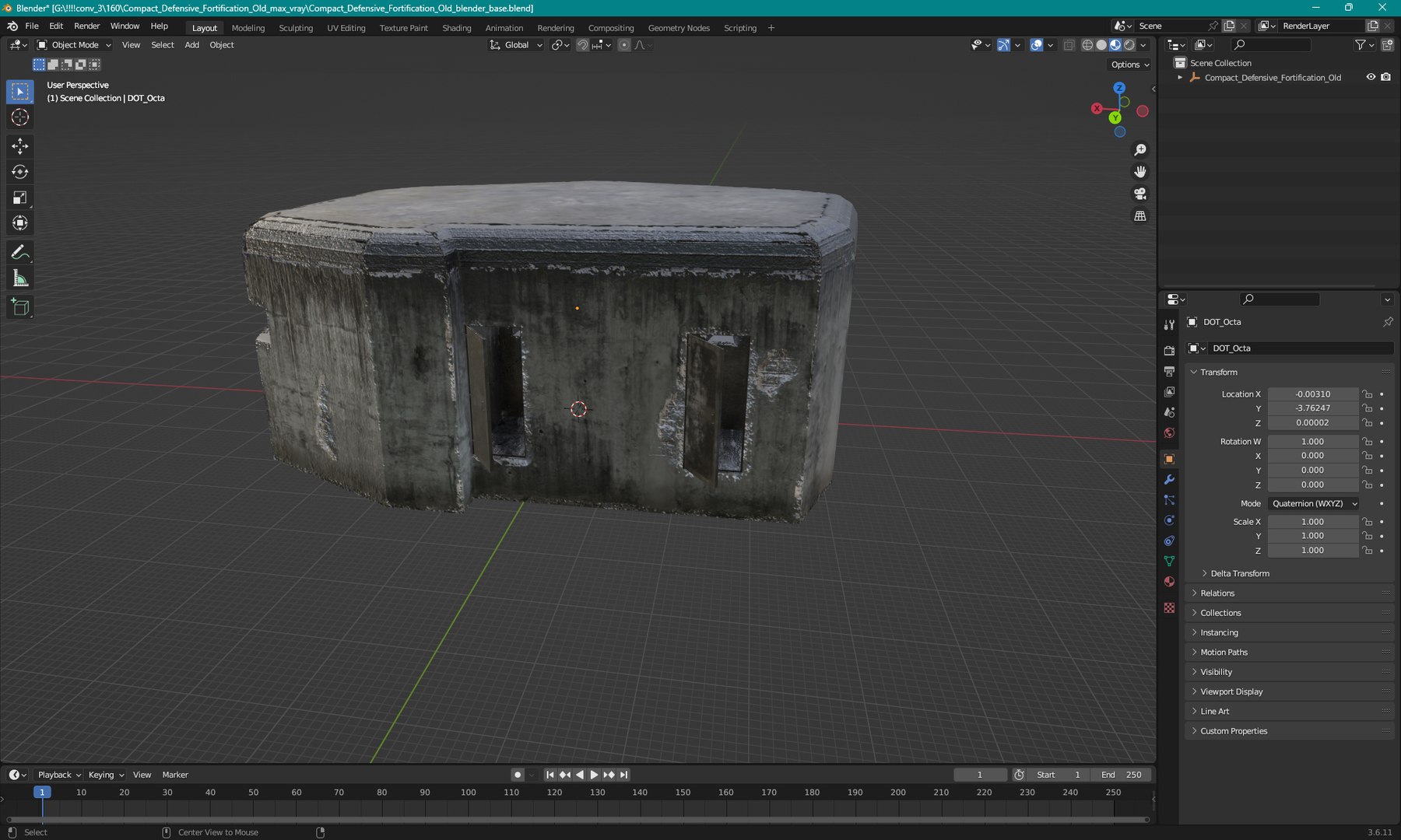 Compact Defensive Fortification Old 3D - TurboSquid 2423103