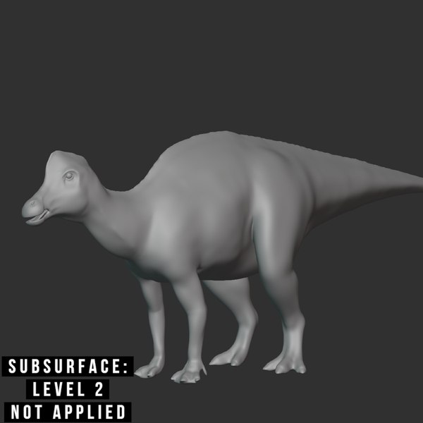 3D model Corythosaurus Basemesh Low Poly