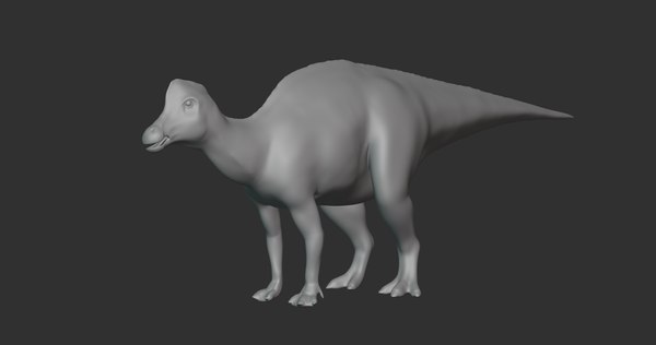 Corythosaurus Basemesh Low Poly Modelo 3D - TurboSquid 1994069