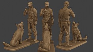 3D model Czechoslovak communist Police K9 005