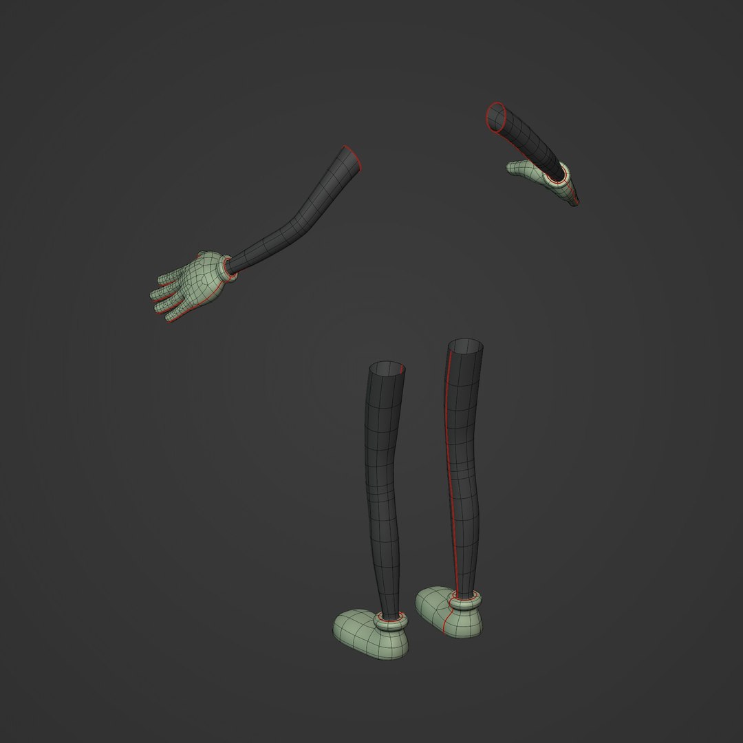 3D Cartoon Arms - Legs - TurboSquid 1873084