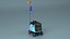 Robot de livraison cyan Kiwibot truqué