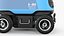 Robot de livraison cyan Kiwibot truqué