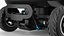 Robot de livraison cyan Kiwibot truqué