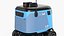 Robot de livraison cyan Kiwibot truqué