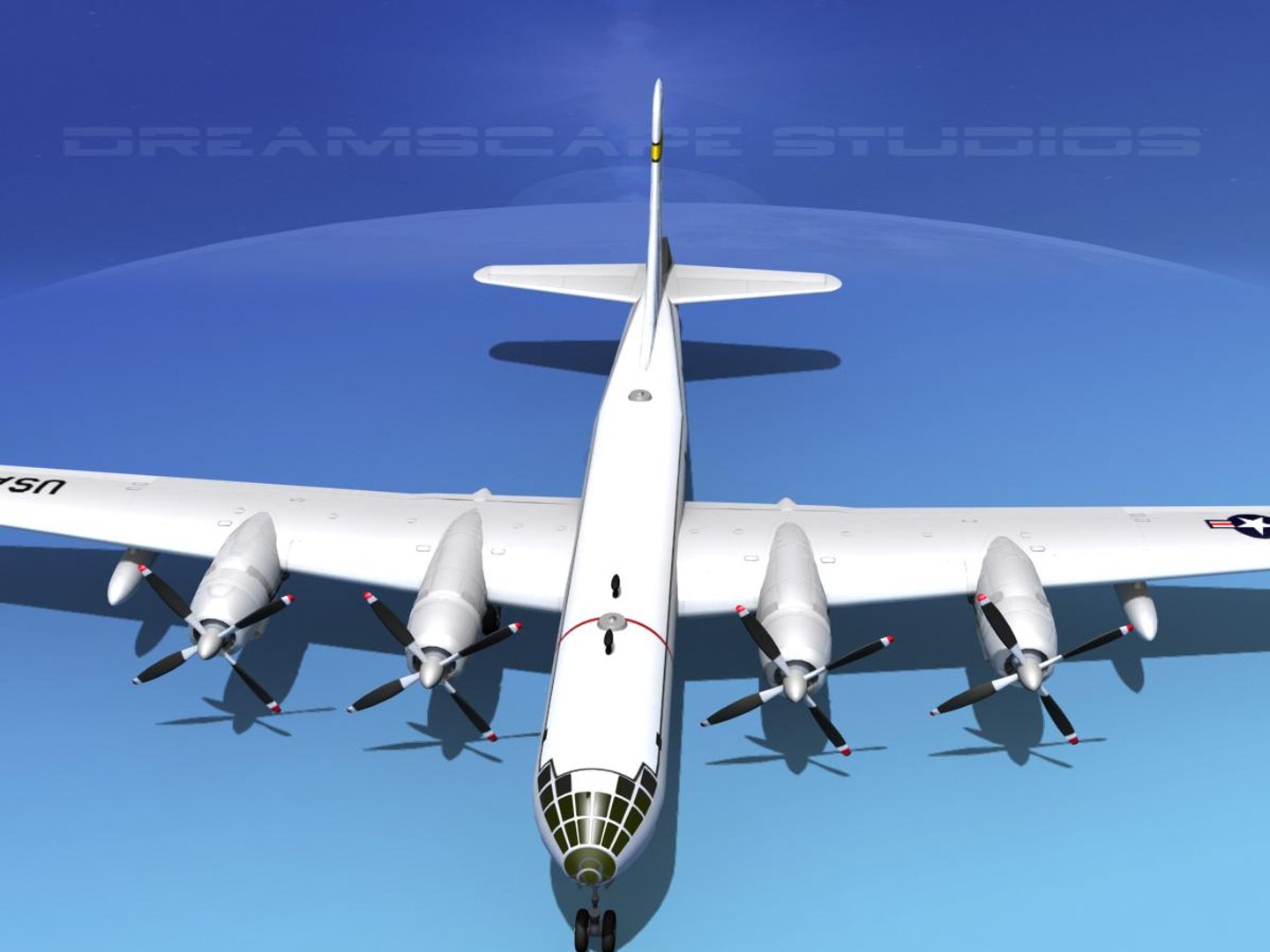 Superfortress Boeing B-50 Bomber 3d 3ds