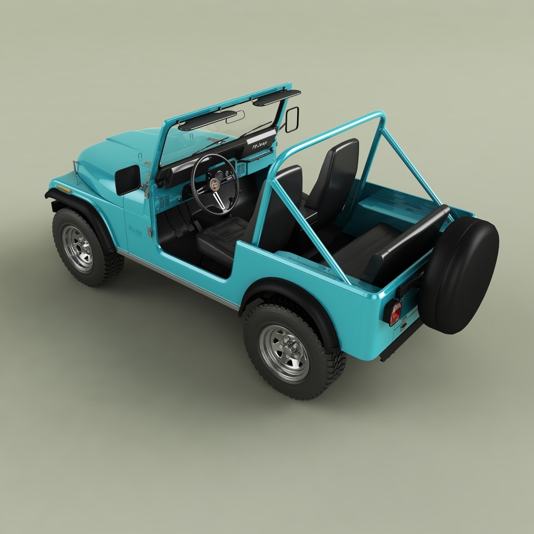 3D Jeep CJ-7 https://p.turbosquid.com/ts-thumb/Xs/9WbwPk/EK/cj78a/jpg/1700485709/1920x1080/fit_q87/024cad2953c6e439cd5878fa9463b845d6b25080/cj78a.jpg