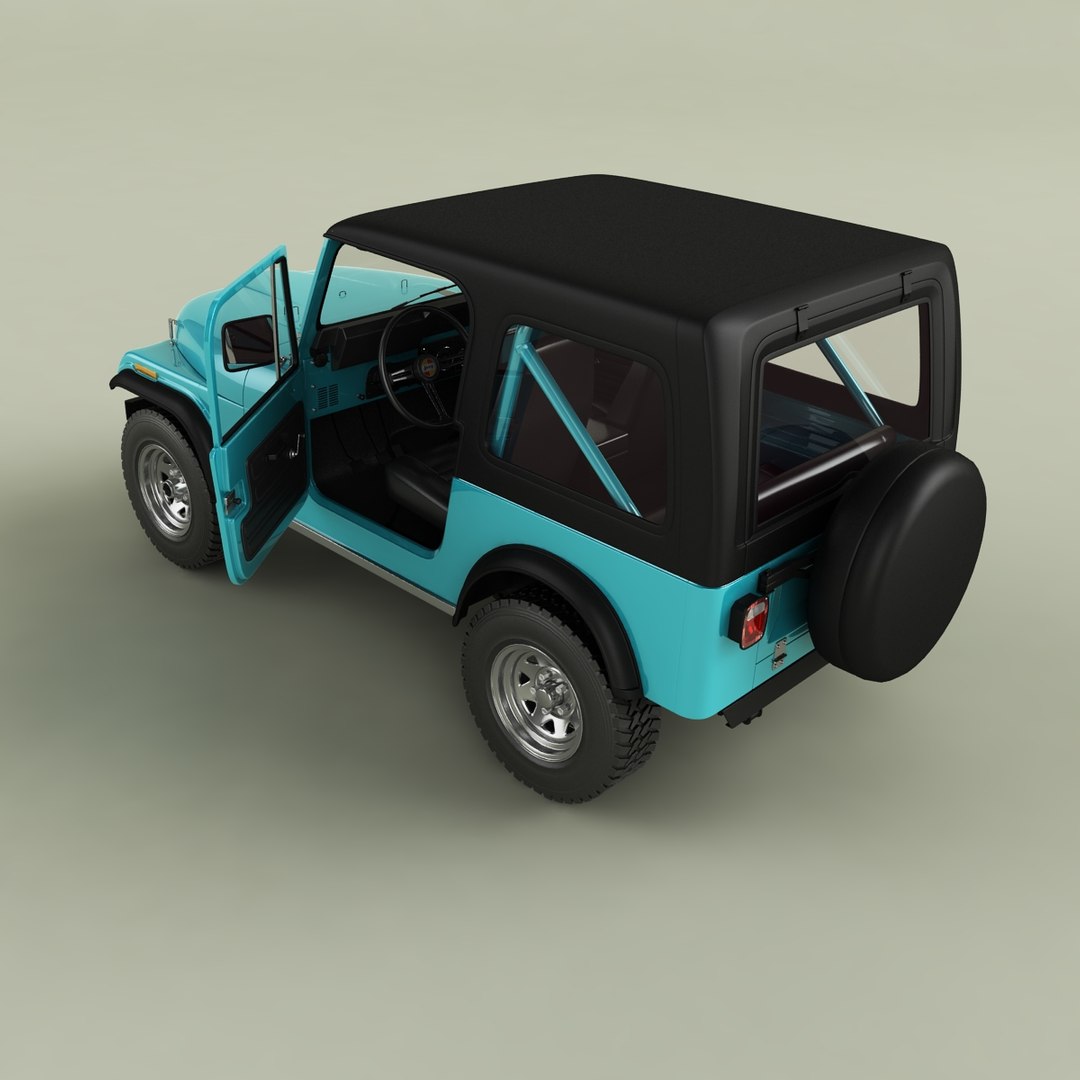 3D Jeep CJ-7 https://p.turbosquid.com/ts-thumb/Xs/9WbwPk/jG/cj78/jpg/1700485708/1920x1080/fit_q87/eab2ed58c9253769e251c47b2112a9470a2e4cd0/cj78.jpg