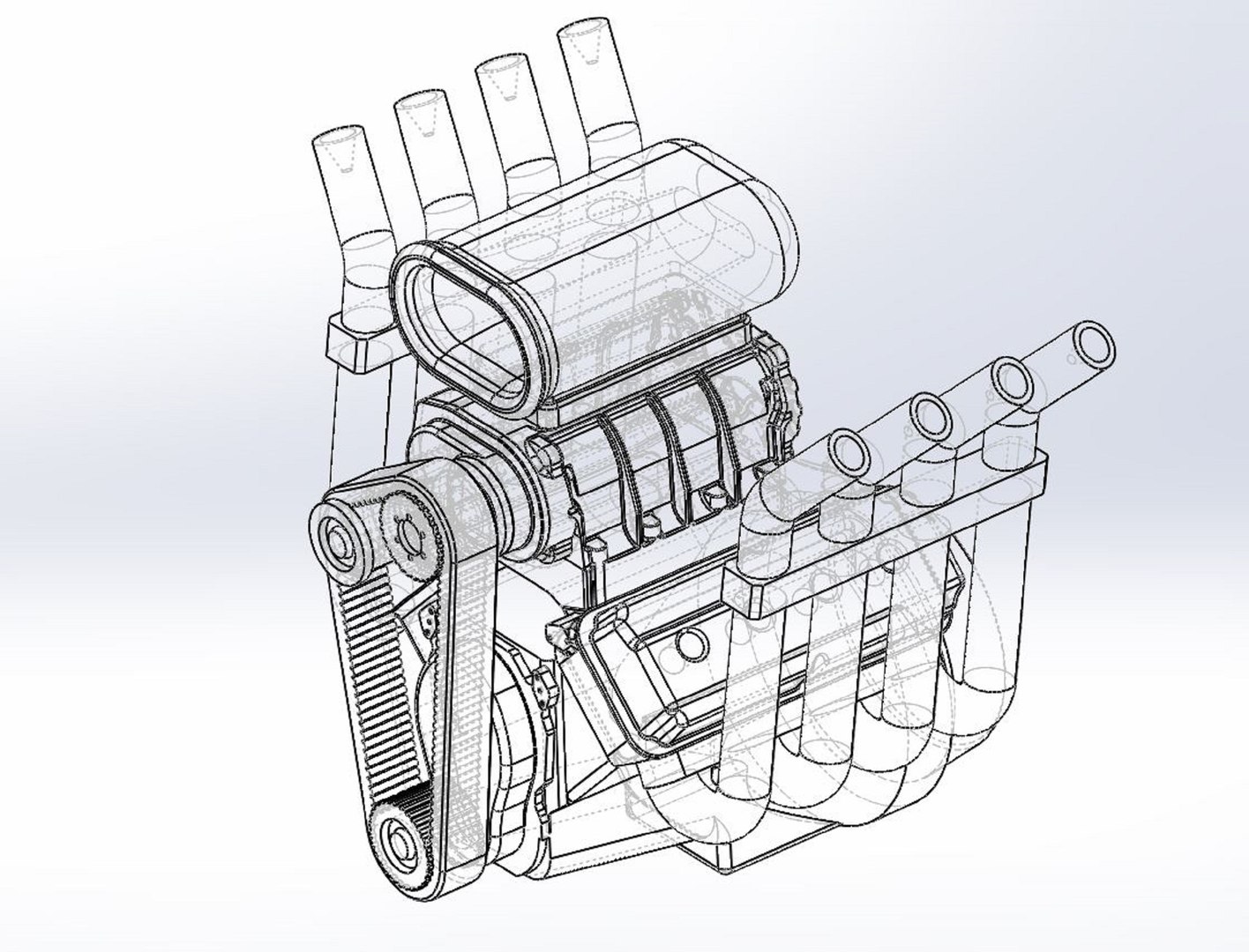 Diecast Engine V8 Scale 1 To 25 3D - TurboSquid 1937863