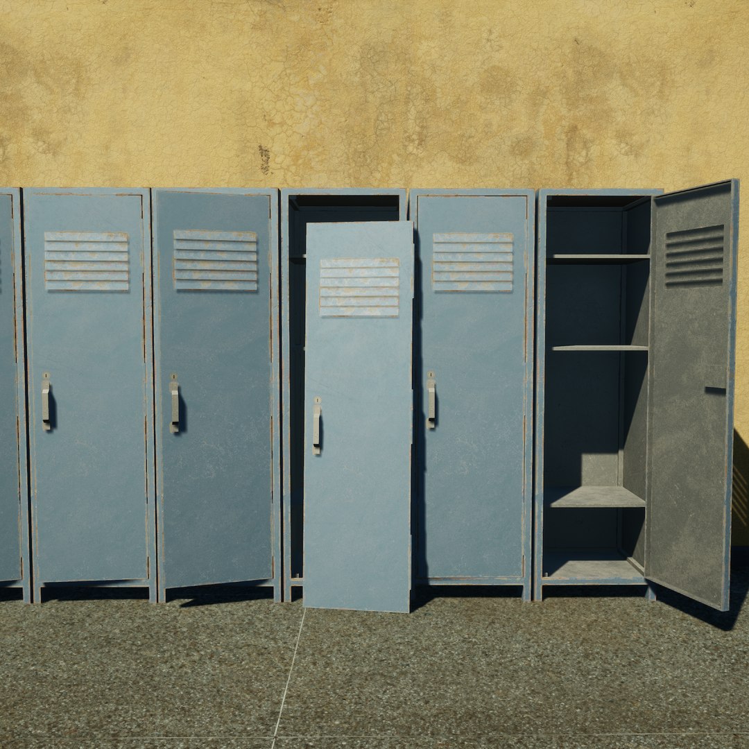 Rusty Dusty Locker model - TurboSquid 1773320