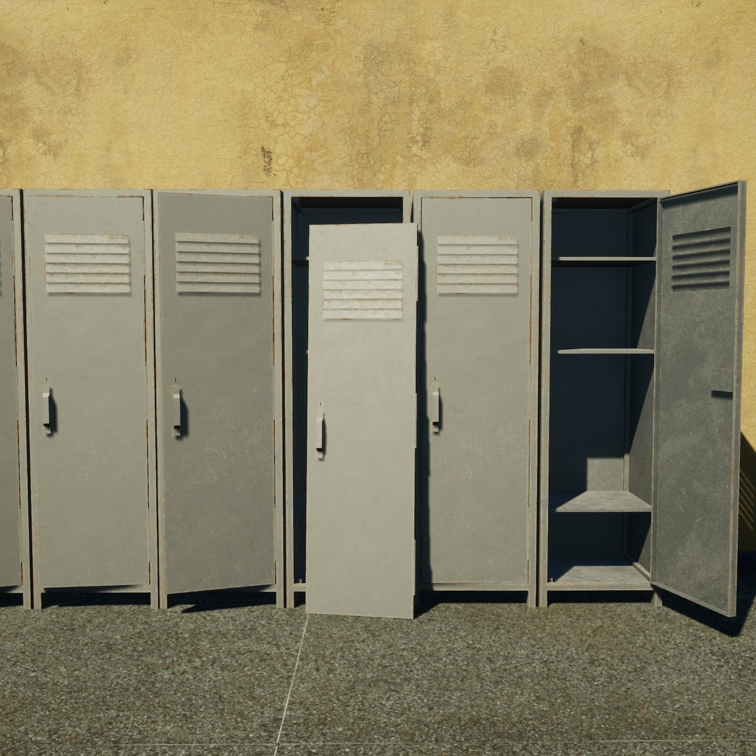 Rusty Dusty Locker model - TurboSquid 1773320