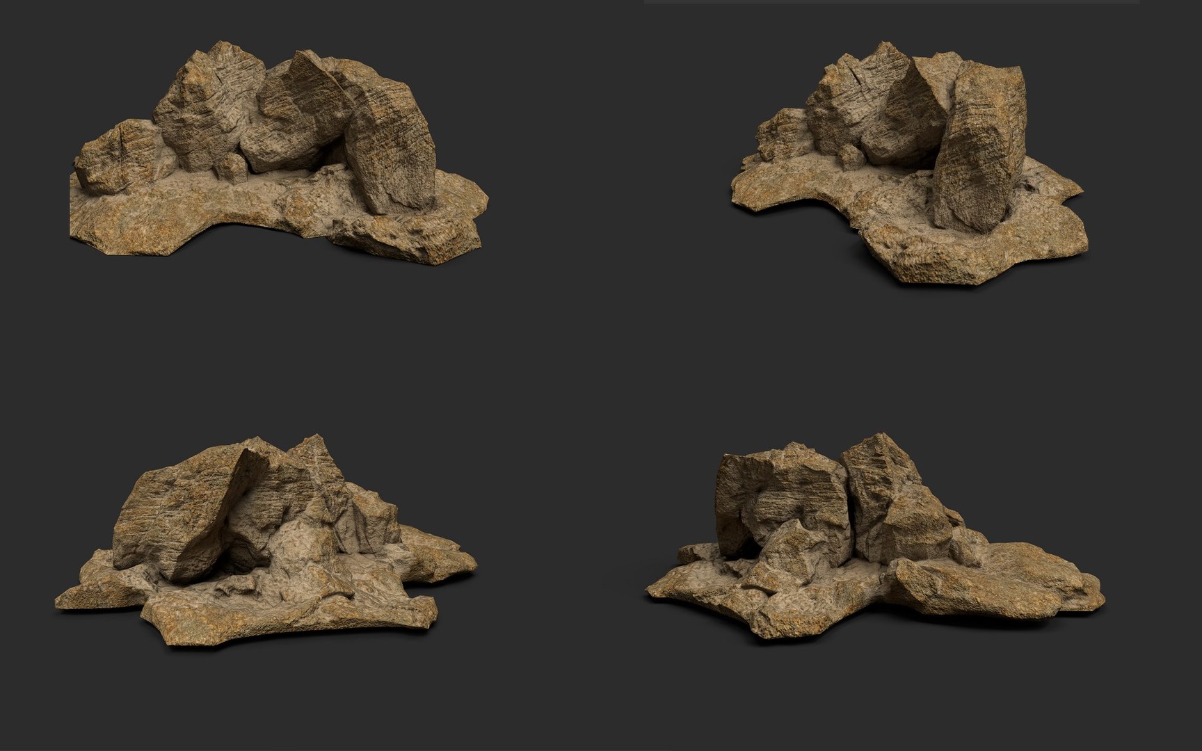Desert Rock Collection 010 Model - TurboSquid 1729726