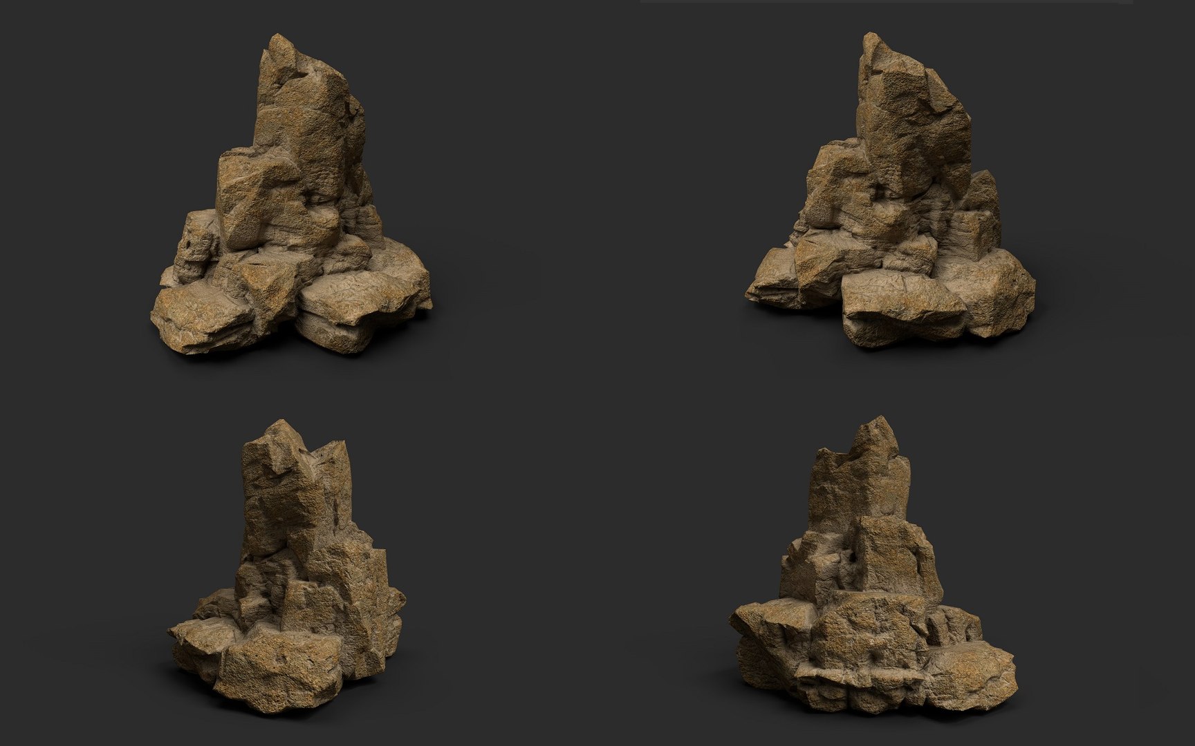 Desert Rock Collection 010 Model - TurboSquid 1729726