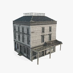 3D 18th century architectural hotel model
