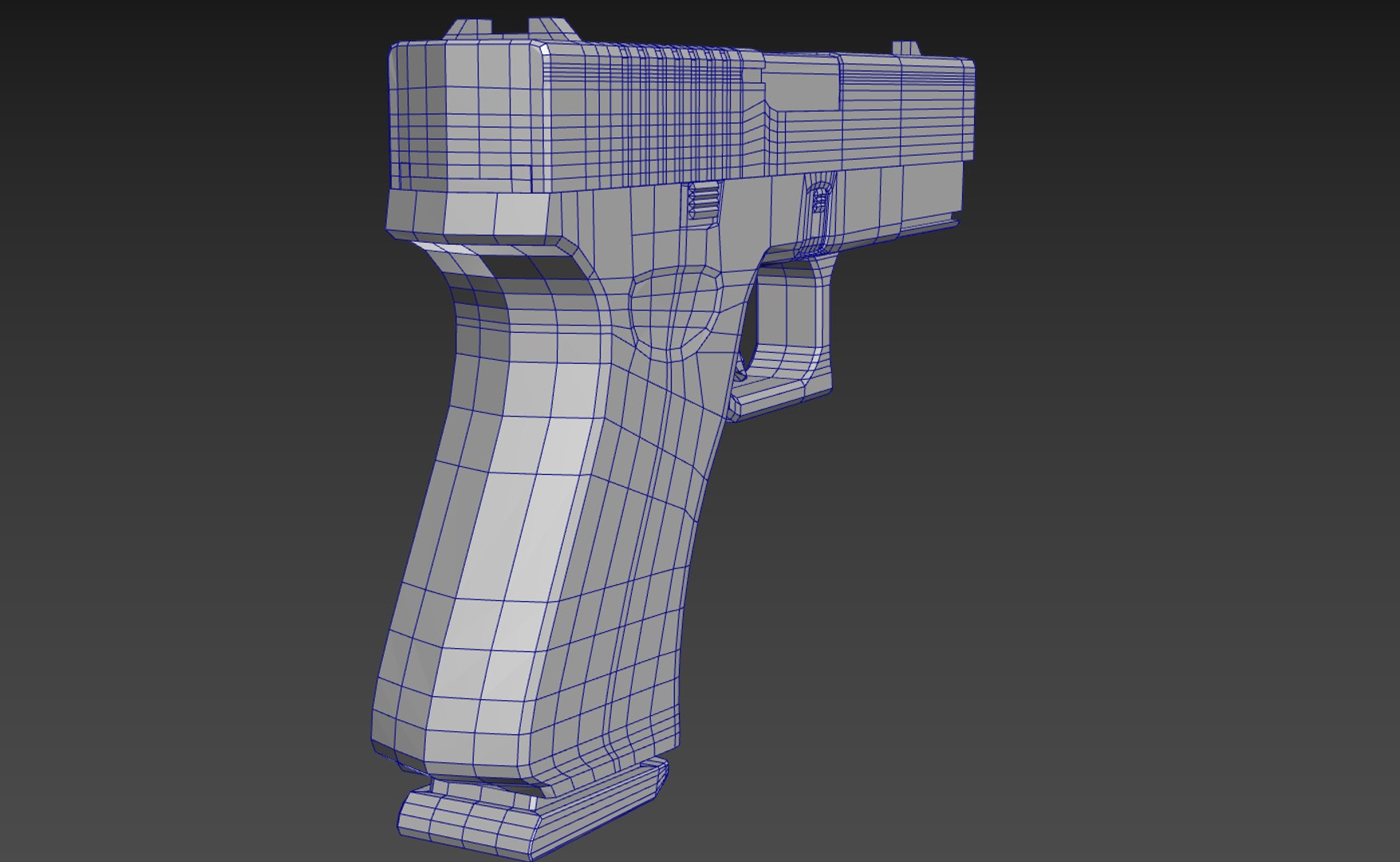 3D 9mm Modified Pistol Model - TurboSquid 1560956