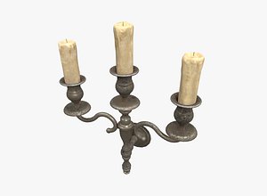 Old wall candle