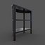 控制台桌 Convenience Concepts Newport 3-Shelf