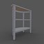 控制台桌 Convenience Concepts Newport 3-Shelf