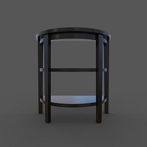 3D Console table Convenience Concepts Newport 3-Shelf model