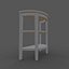 控制台桌 Convenience Concepts Newport 3-Shelf