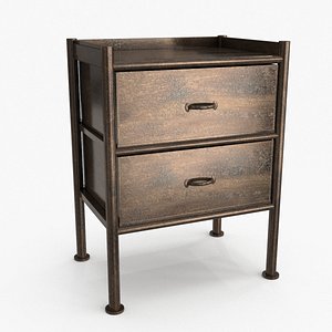 3D Algoma Side Table Brown