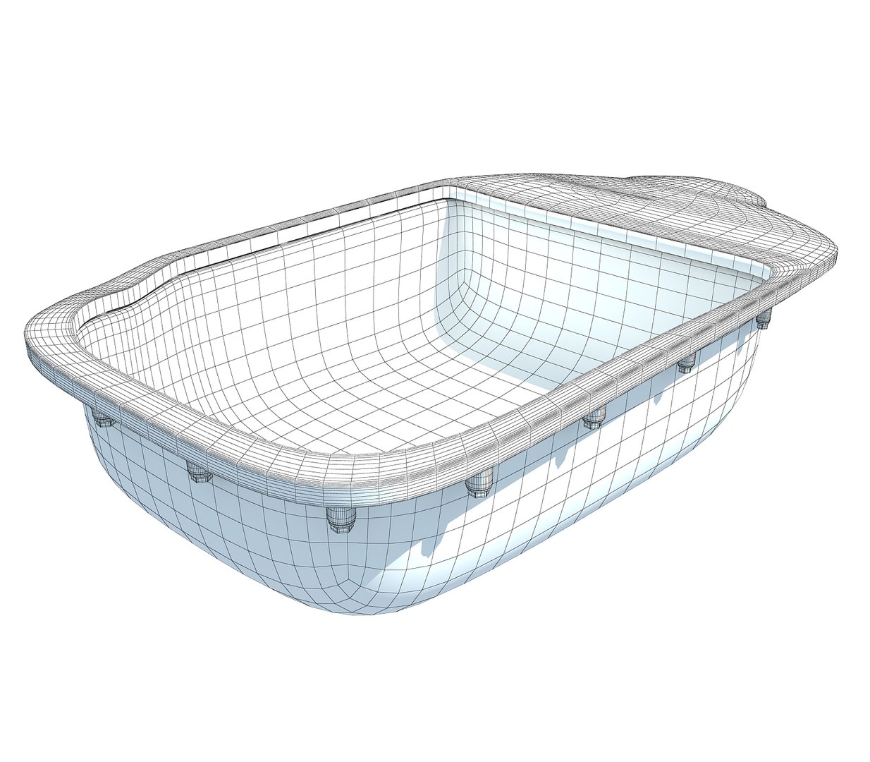 Engine Oil Pan 3D Model - TurboSquid 1174627
