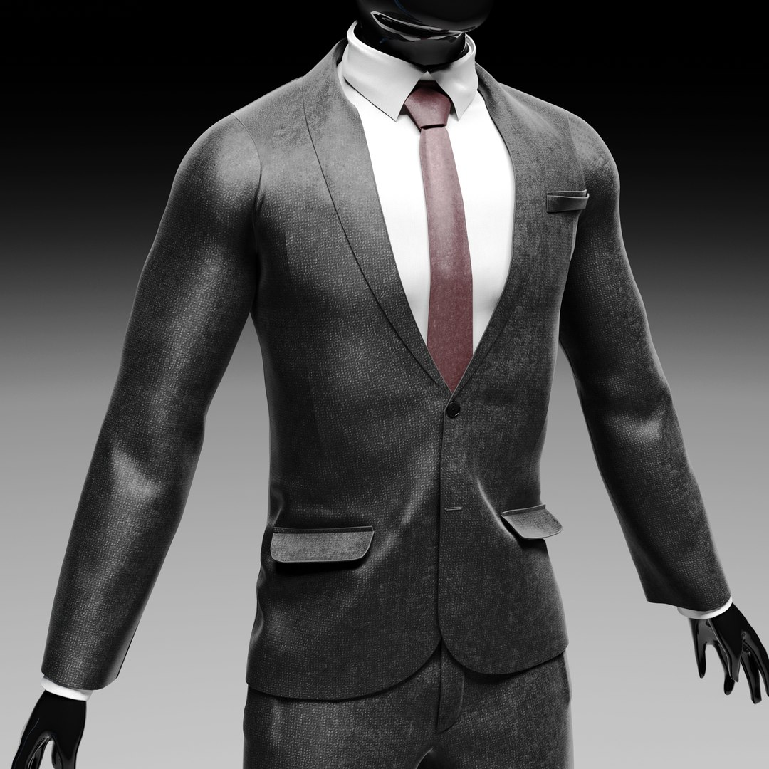 3D classic men s suit model - TurboSquid 1432556