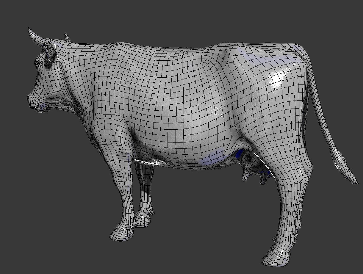 3d Rigged Cow