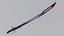 Magical Sabre with Runes  Low-poly model
