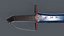 Magical Sabre with Runes  Low-poly model