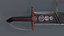 Magical Sabre with Runes  Low-poly model