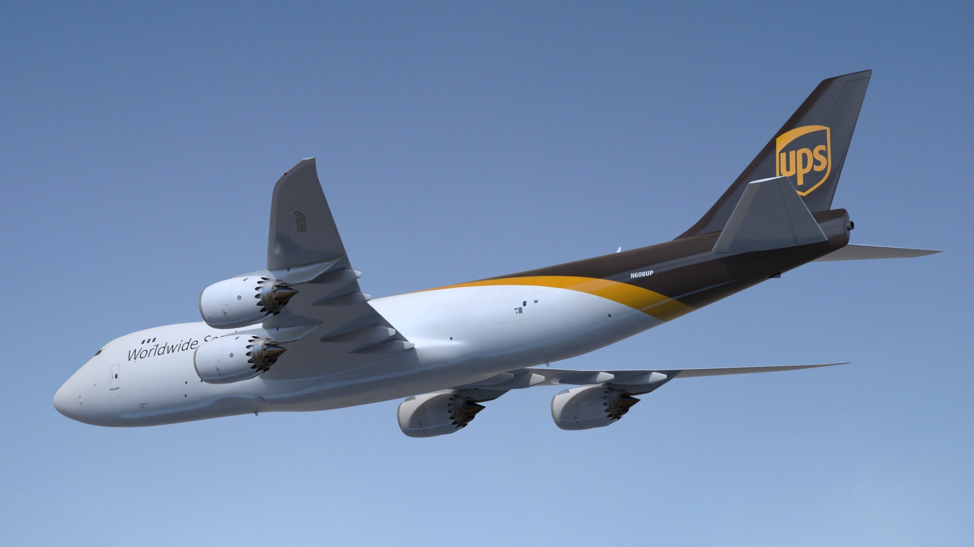 B747 8F UPS SC 3D Model - TurboSquid 2296949