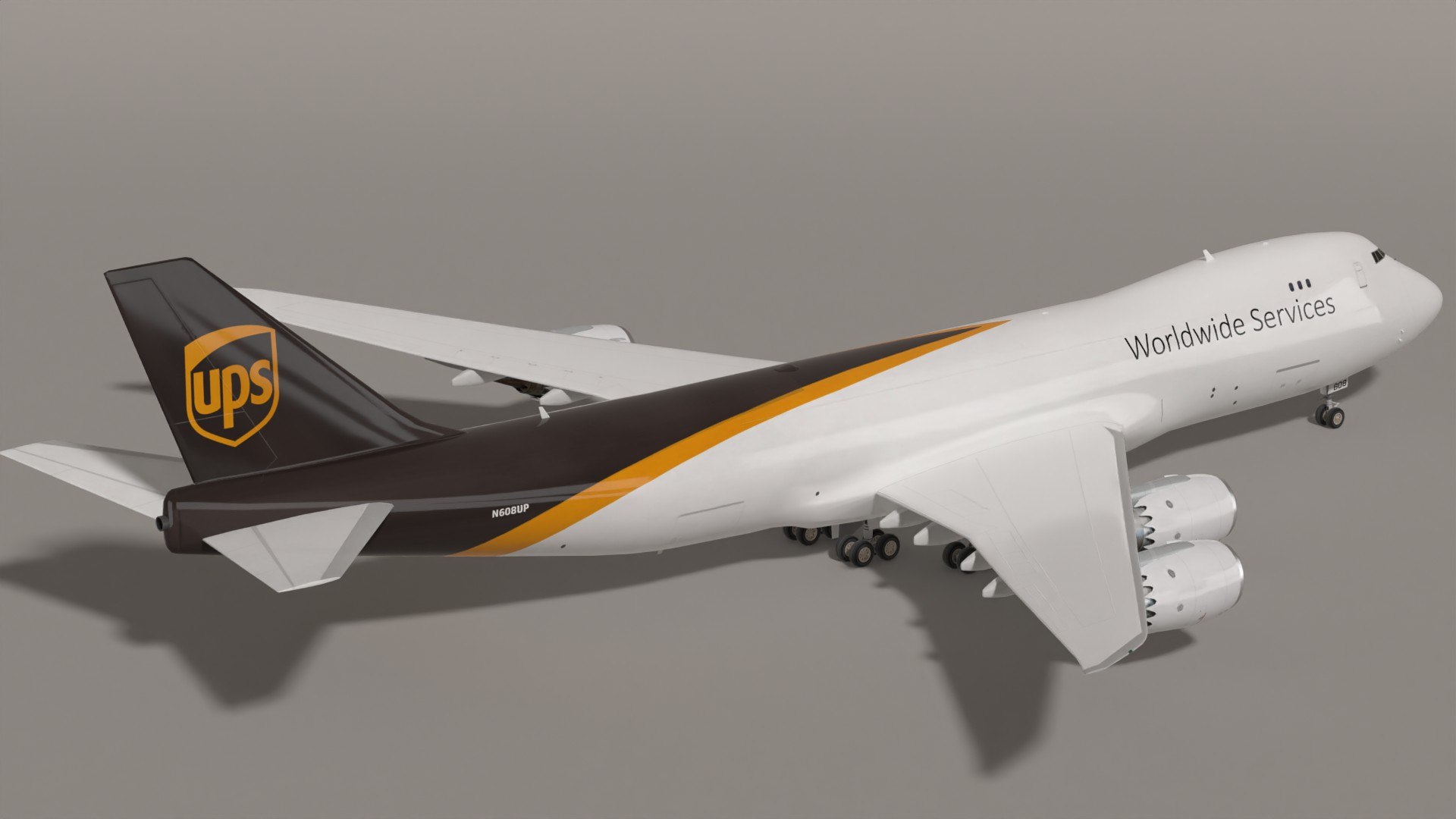 B747 8F UPS SC 3D Model - TurboSquid 2296949