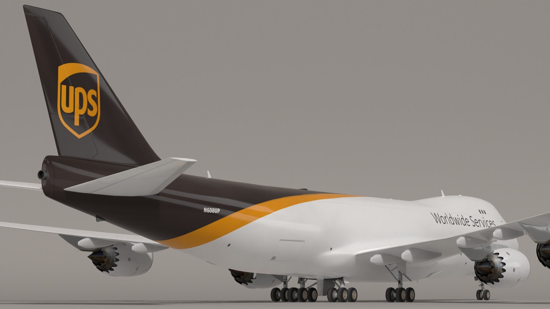 B747 8F UPS SC 3D Model - TurboSquid 2296949