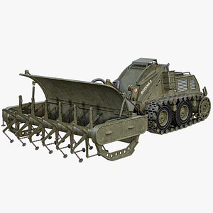 Demining Machine Bozena 5 PBR 3D model