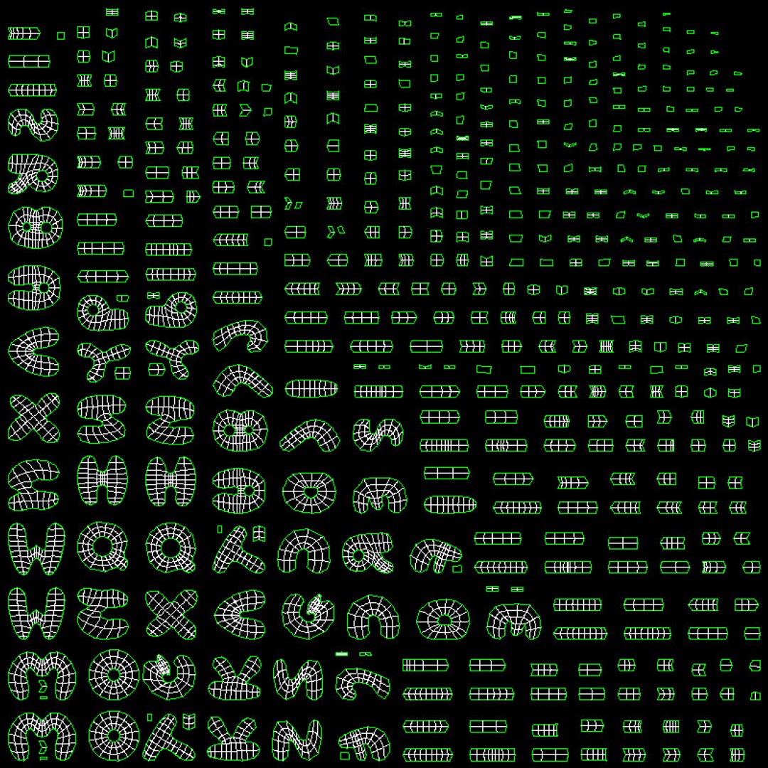 Bubble Alphabet Letters Max
