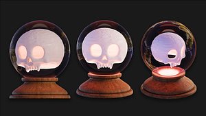 3D Halloween Crystal Ball