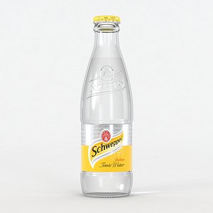 3D schweppes tonic water model