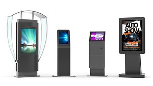 Electronic Kiosk Collection 3D model