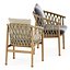 Ginestra outdoor chairs and Briscola table