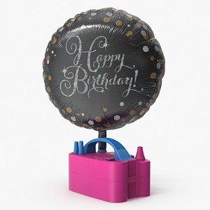 Inflatable Birthday Balloon with Blower Pump