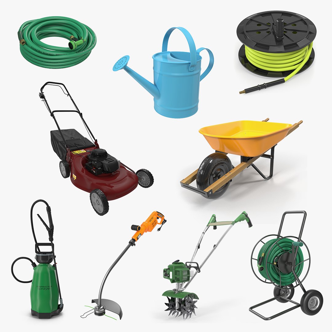 Garden Tools Collection 2 3D model preview