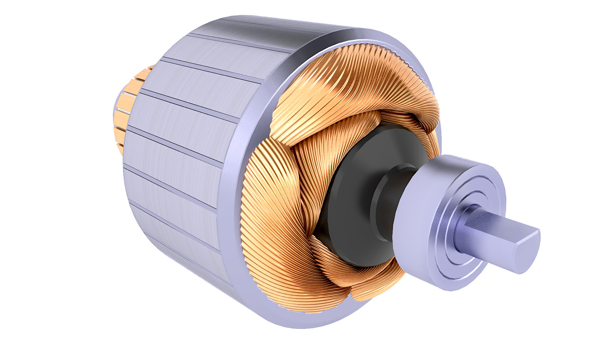 3D модель Ротор электродвигателя 30 TurboSquid 1679890