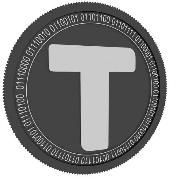 3D travala black coin model