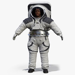 3D astronaut wearing xemu spacesuit