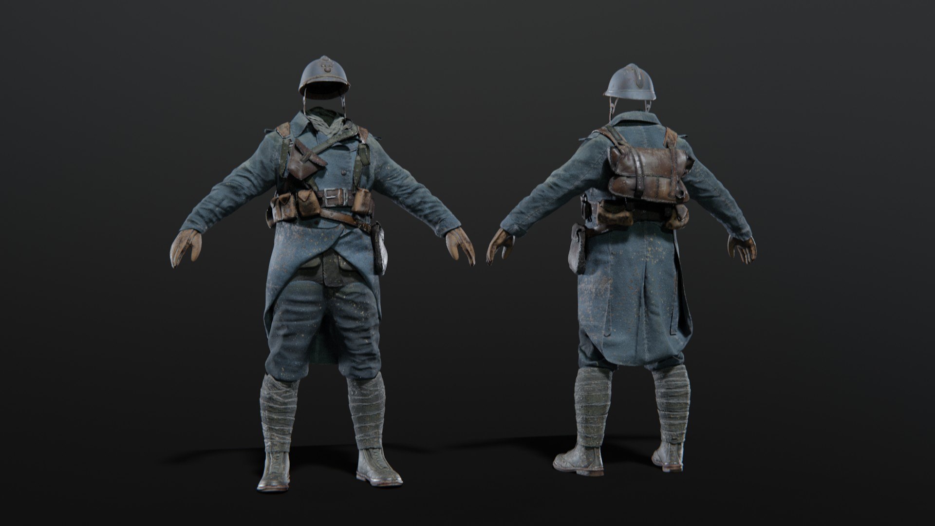 SOLDIER WWI French Rigged 3D model https://p.turbosquid.com/ts-thumb/Xt/9uCx37/Av/render_0000/jpg/1658946907/1920x1080/fit_q87/7d6f683b6f6e8b41f99dcabf7faaf05428e056fe/render_0000.jpg
