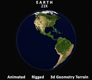 3D model earth geometry relief