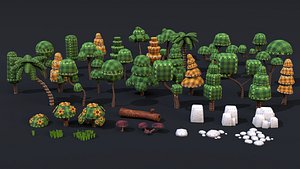 Low Poly Stylize Nature Pack model